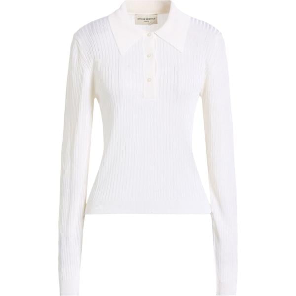 pullovers Officine Générale bianco tinta unita