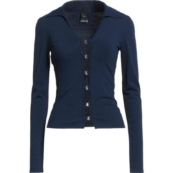 Cardigan da donna in blu scuro a maniche lunghe in viscosa Pinko Pinko