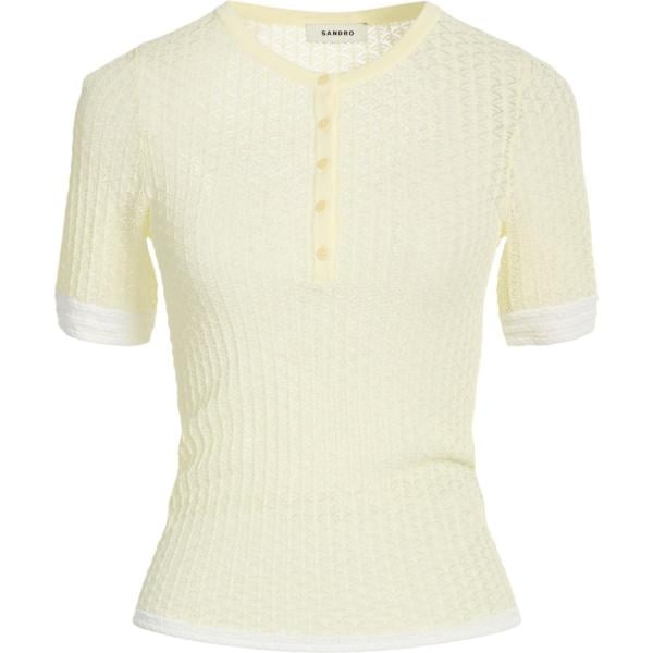 t-shirt Sandro giallo