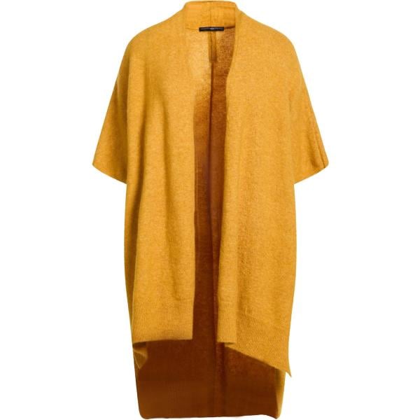 Cardigan da donna in arancione scuro a maniche corte in lana High High