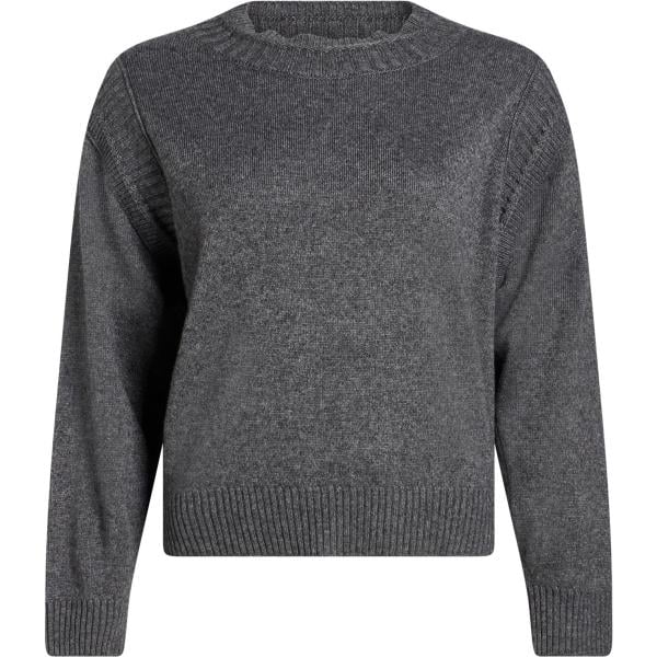 Pullover da donna in grigio scuro girocollo a maniche lunghe in lana Ottod'ame Ottod'ame