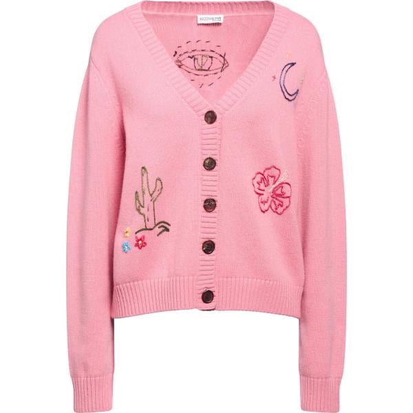Cardigan da donna in rosa chiaro a maniche lunghe in lana Arizona Love Arizona Love