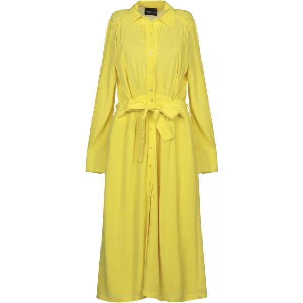 vestiti midi/longuette Atos Lombardini giallo