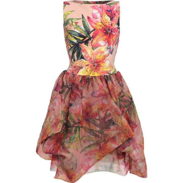 vestiti corti Chiara Boni La Petite Robe marrone a fiori