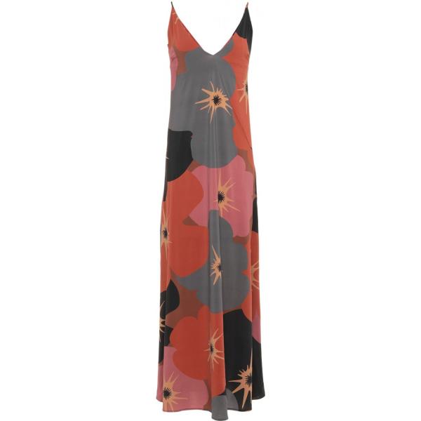 vestito senza maniche Siyu rosso fantasia