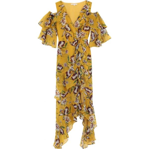 vestito longuette/midi Koralline giallo a fiori