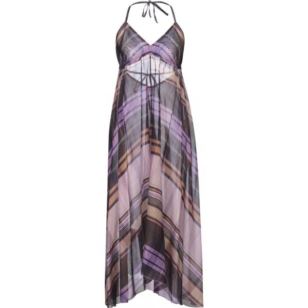 vestiti midi/longuette Lfdl viola a quadri