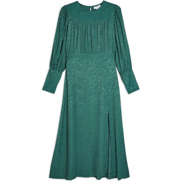 vestiti midi/longuette Topshop verde animalier
