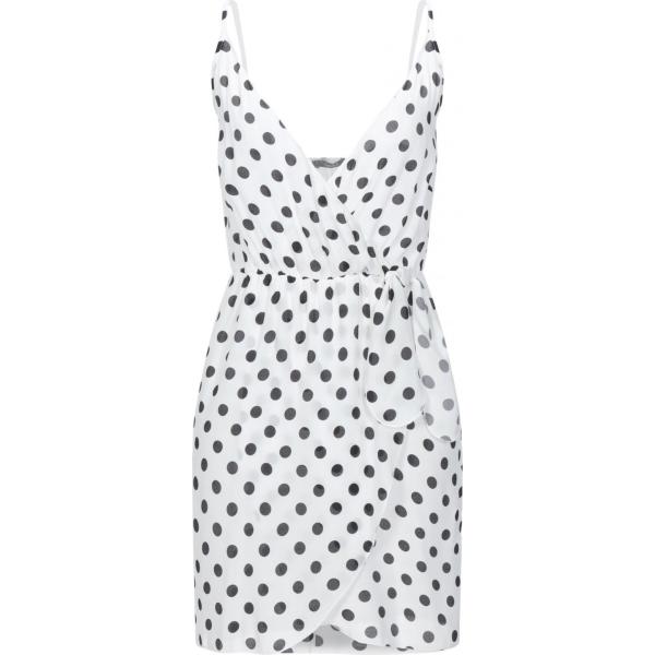 vestiti corti Carla G. bianco a pois
