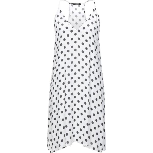 vestiti corti Carla G. bianco a pois