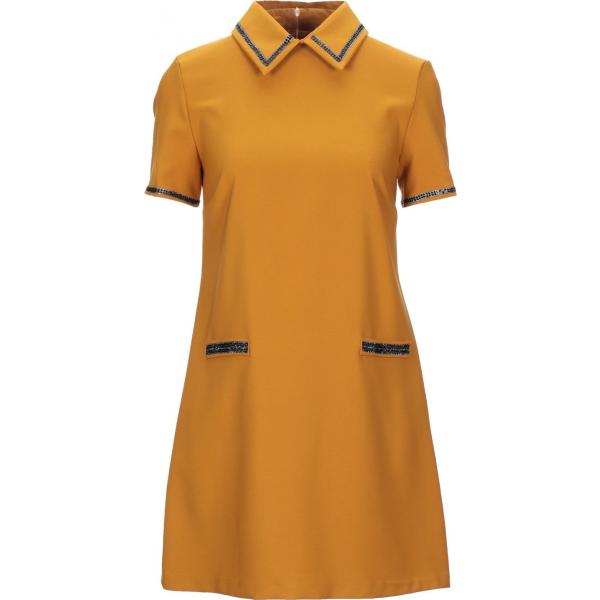 vestiti corti Kaos Jeans giallo tinta unita