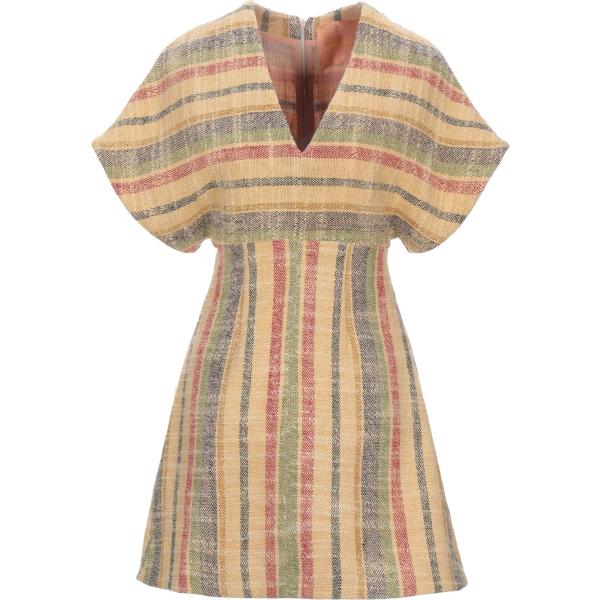 vestiti corti Super Blond marrone a righe