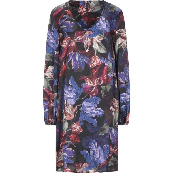 vestiti corti Manila Grace grigio a fiori