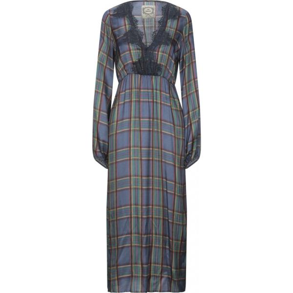 vestiti lunghi Pink Memories grigio scozzese
