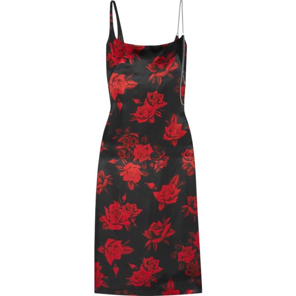 vestiti midi/longuette Commission nero a fiori