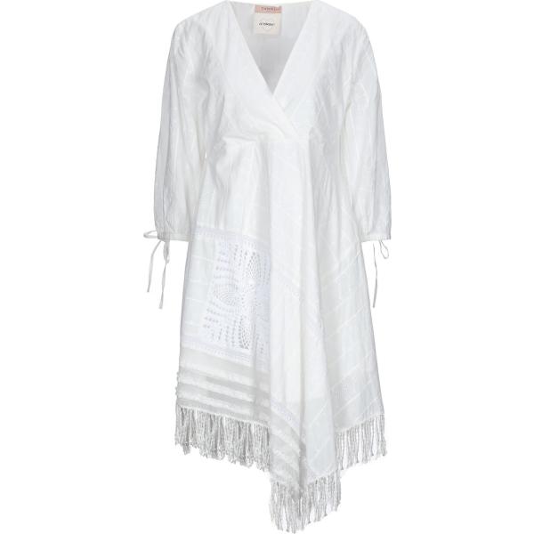 vestiti corti Twinset bianco tinta unita