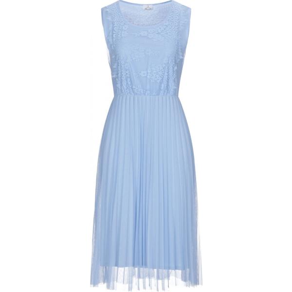 vestiti midi/longuette Berna blu tinta unita