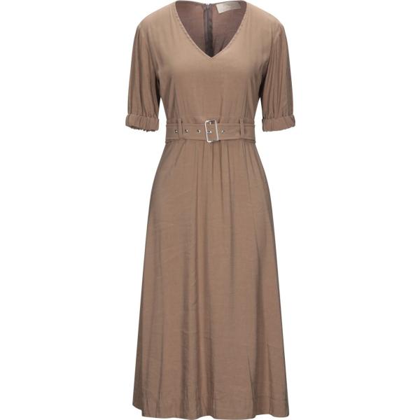 vestiti midi/longuette Kaos Jeans marrone