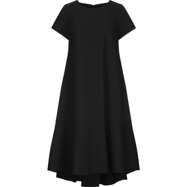 vestiti midi/longuette Satìne nero tinta unita