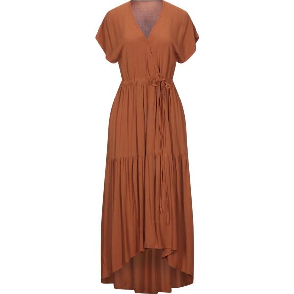 vestiti midi/longuette Mariella Rosati marrone tinta unita