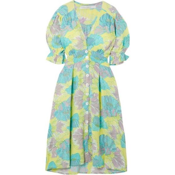 vestiti midi/longuette Faithfull The Brand blu a fiori