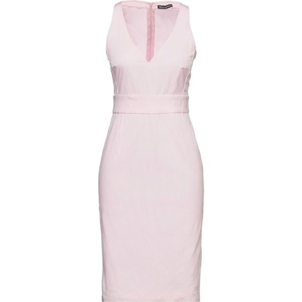 vestiti midi/longuette Biancoghiaccio rosa tinta unita