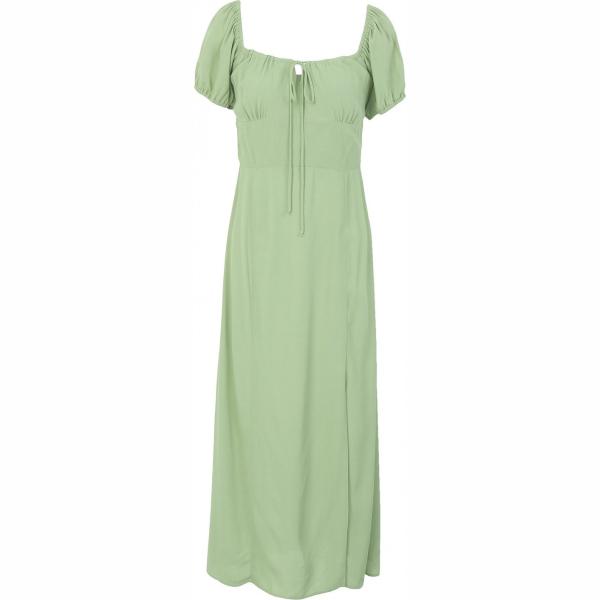 vestiti midi/longuette 8 by YOOX verde tinta unita