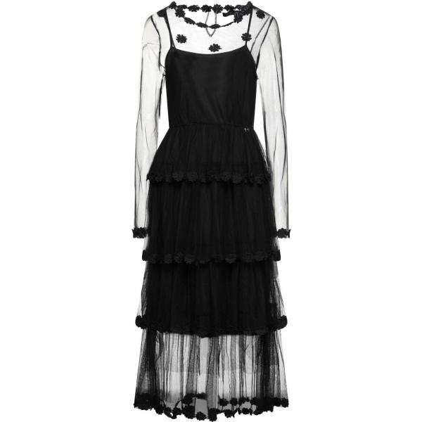vestiti midi/longuette Mangano nero tinta unita