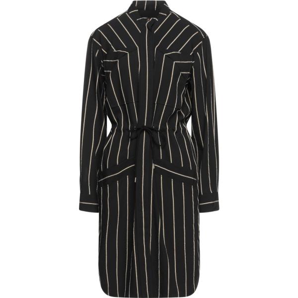 vestiti midi/longuette Cedric Charlier nero a righe