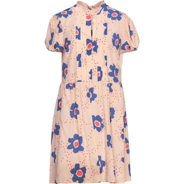 vestiti corti RED Valentino marrone a fiori