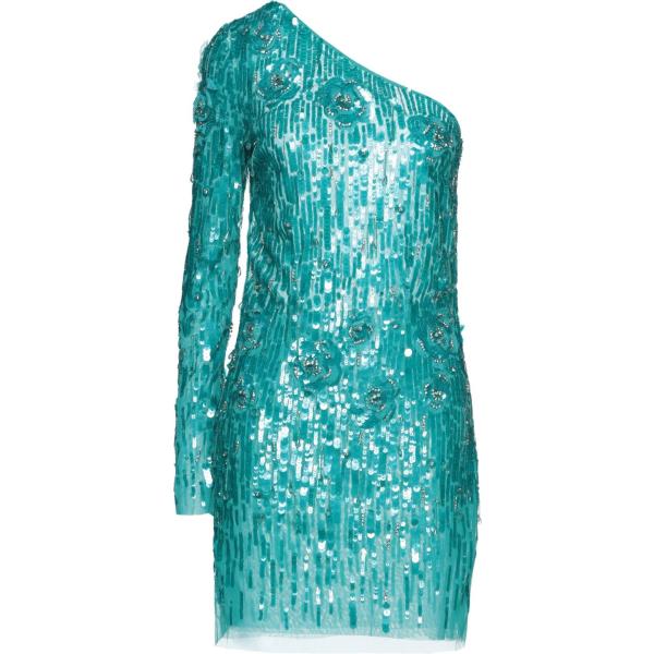 vestiti corti Elisabetta Franchi verde tinta unita