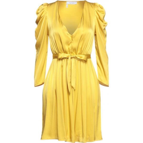vestiti corti Kaos giallo tinta unita