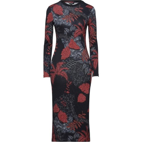 vestiti midi/longuette Desigual nero a fiori