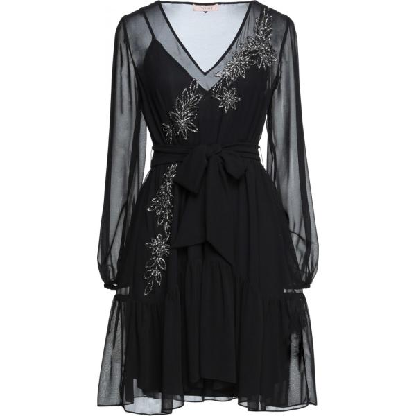 vestiti corti Twinset nero tinta unita