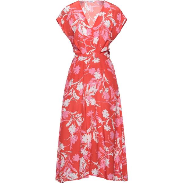 vestiti midi/longuette P.a.r.o.s.h. rosso a fiori