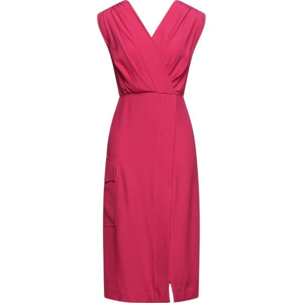 vestiti midi/longuette Ballantyne rosso tinta unita
