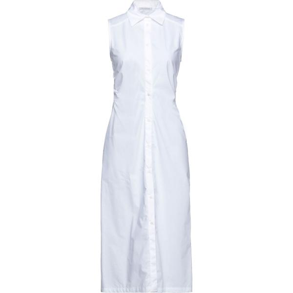 vestiti midi/longuette Biancoghiaccio bianco tinta unita