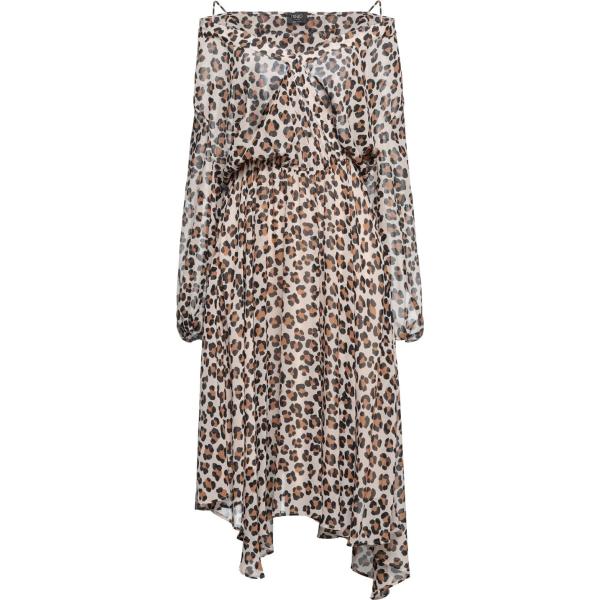 vestiti midi/longuette Liu •Jo marrone animalier