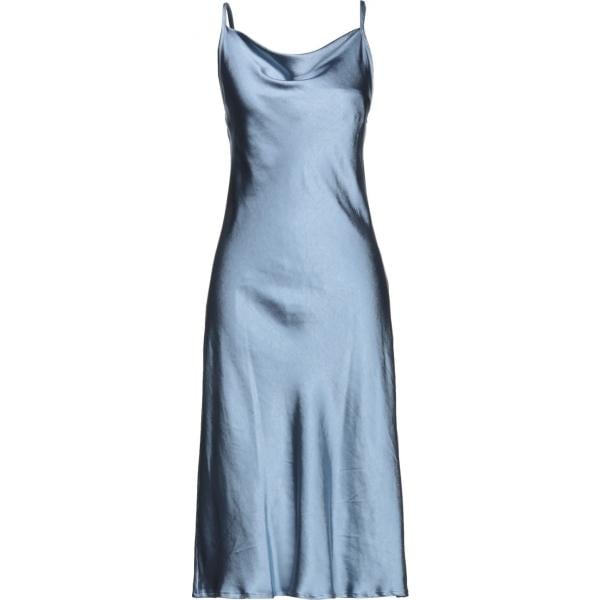 vestiti midi/longuette Berna blu tinta unita