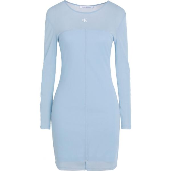 vestiti corti Calvin Klein Jeans blu tinta unita