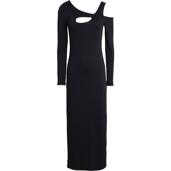 vestiti midi/longuette Topshop nero tinta unita