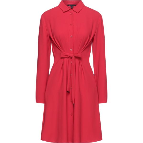 vestiti corti Armani Exchange rosso tinta unita