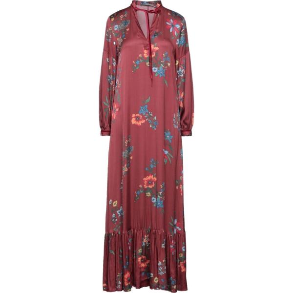 vestiti lunghi 19.70 Nineteen Seventy rosso a fiori