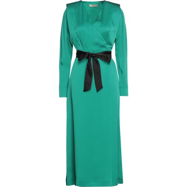 vestiti midi/longuette Twinset verde tinta unita