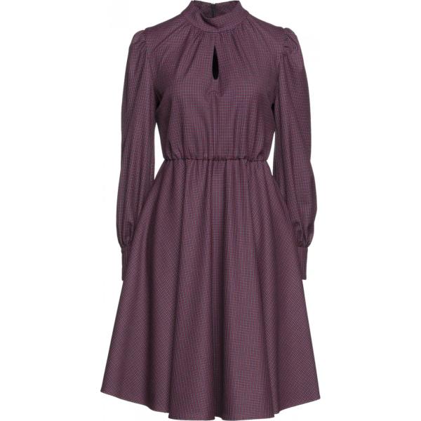 vestiti midi/longuette Camicettasnob viola a quadri