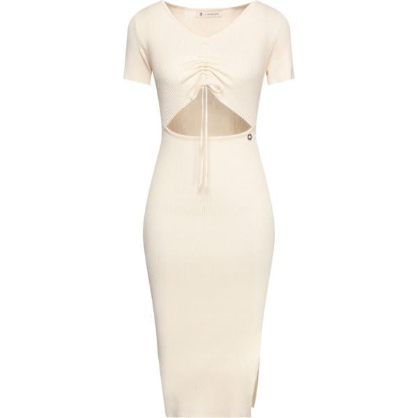 vestiti midi/longuette #A. Mangano bianco tinta unita