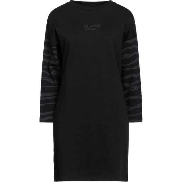vestiti corti Cavalli Class nero con stampe
