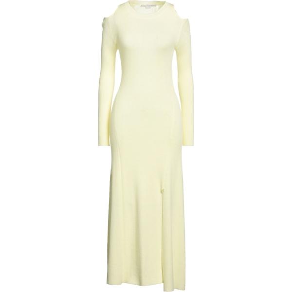 vestiti midi/longuette STELLA McCARTNEY giallo tinta unita