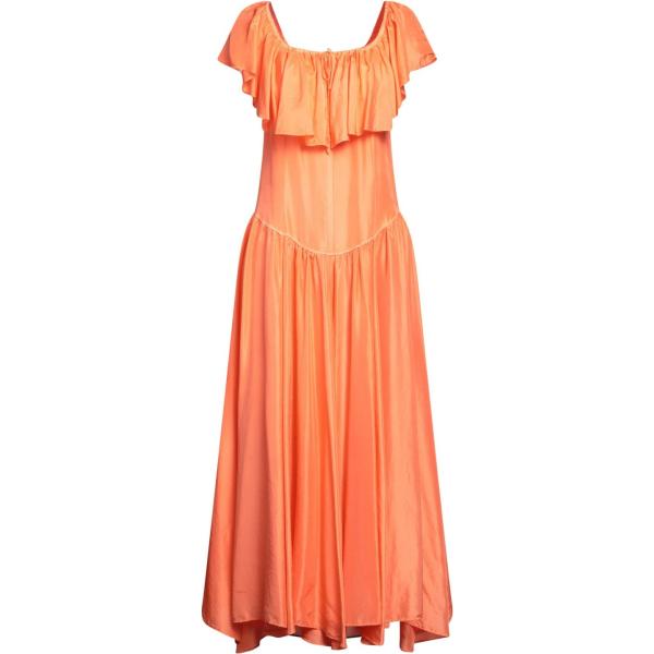vestiti lunghi Forte_Forte arancione tinta unita