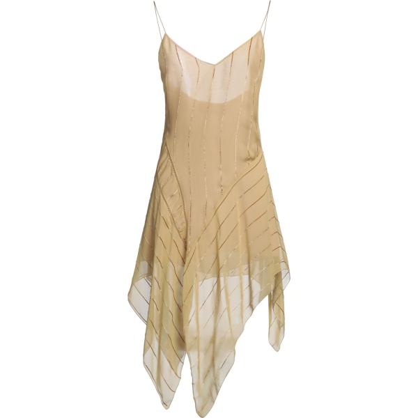 vestiti corti Dsquared2 giallo tinta unita